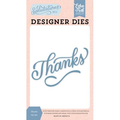 Echo Park Salutations No. 1 Die Set - Thanks